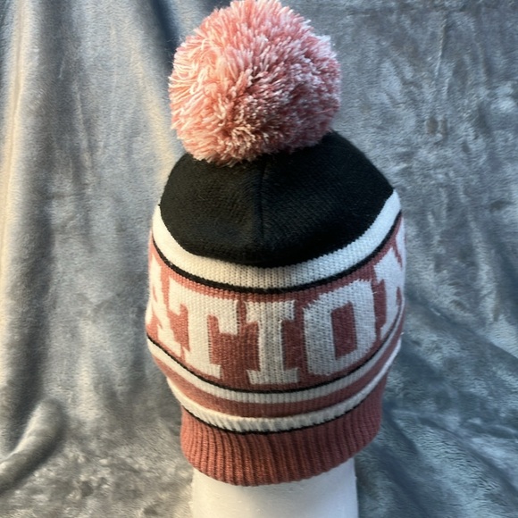 Pink Nation Knit Hat with Pom - Picture 8 of 10